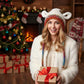 🎁🦌Original design Festive Christmas Antler Hat🧶