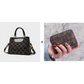 Women’s Luxury 3-Compartment Handbag with Shoulder Strap