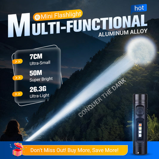 🎁Buy 2 Get 1 Free🔥💥Multi-Functional Aluminum Alloy Mini Flashlight✨