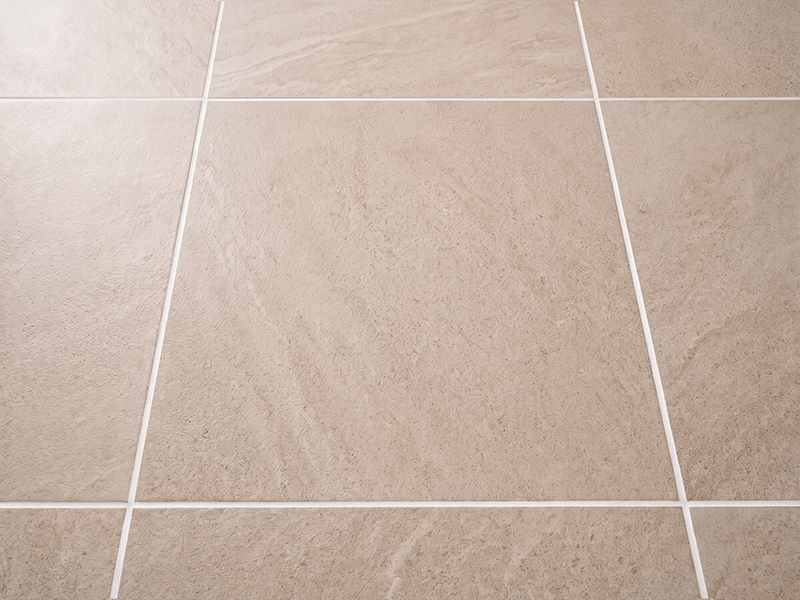Original seller after image showing cleaner bright floor tile grout lines