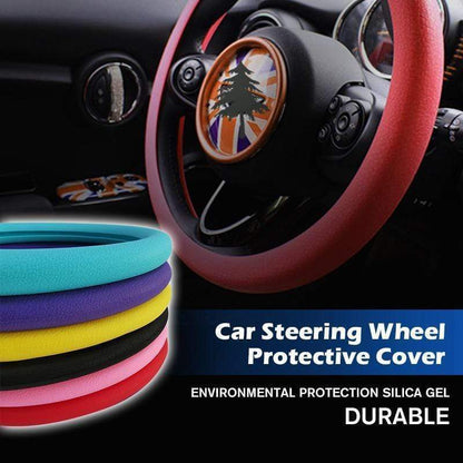 Non-slip Silicone Universal Car Steering Wheel Protective Cover