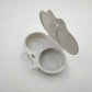 Microwave Egg Poacher with Heart and Flower Shapes