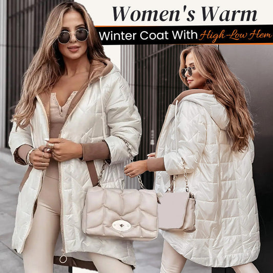 ❄️Winter Specials❄️Women's Warm Winter Coat with High-Low Hem