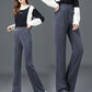 🍂 New Fall/Winter🍂  Women’s High-Waisted Velvet Straight Pants | Stylish Fleece-Lined Wide-Leg Trousers