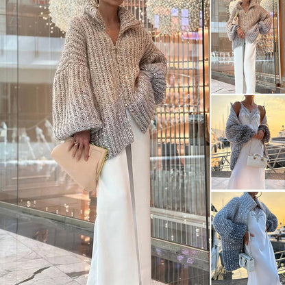 🔥Hot Sale 50% off🔥Knitted Sweater Jacket With Monochromatic Sequins