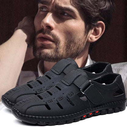 Hot Sale 50% - Stylish Leather Hollow Sandals