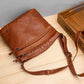 Soft Leather Messenger Multi Pocket Large Capacity Shoulder Bag