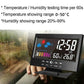 🔥Hot Sale 50%🔥Digital LED Temperature Humidity Monitor Weather Forecast LED Table Alarm Clock