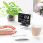 🔥Hot Sale 50%🔥Digital LED Temperature Humidity Monitor Weather Forecast LED Table Alarm Clock