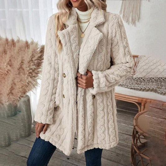 🎁Gift Choice🎁 - Women's Windproof Warm Double Breasted Coat