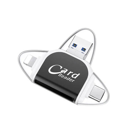 Multi-Port 4 in1 Universal SD TF Card Reader