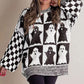 2024 Halloween Checkered Sweater