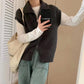 🔥BIG SALE💷Best Price🔥Women's Lapel Collar Zipper Sweater Vest