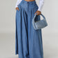 💕New Arrival Specials-High Waist Zipper Wide Leg Denim Women Pants