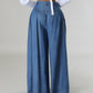 💕New Arrival Specials-High Waist Zipper Wide Leg Denim Women Pants
