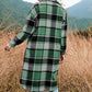 🔥HOT SALE🔥Women's Plaid Print Long Sleeve Warm Tweed Coat