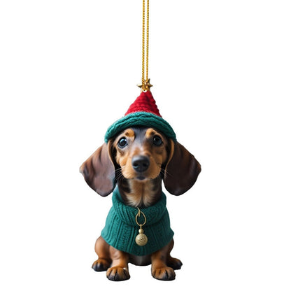 🎄Dog Christmas tree ornament✨Hanging dog ornaments