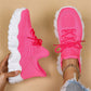👟Women's Woven Mesh Lace-Up Fashion Sneakers
