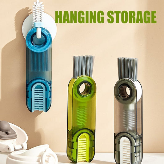 Portable 3-in-1 Cup Mouth Cleaning Brush Set