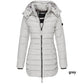 Winter women's mid-length padded jacket warm hooded jacket