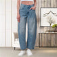 Women's Loose Wide-Leg Mid-Rise Pants