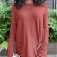 💥HOT SALE 💥Long Sleeve Thumbhole Sweater Pocket Tunic