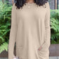 💥HOT SALE 💥Long Sleeve Thumbhole Sweater Pocket Tunic