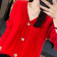 🍂 HOT SALE 50% OFF🍂 Women's Loose Slouchy Faux Cashmere Button Front Cardigan Sweaters