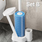 Toilet Brush Set with Disposable Brush Heads