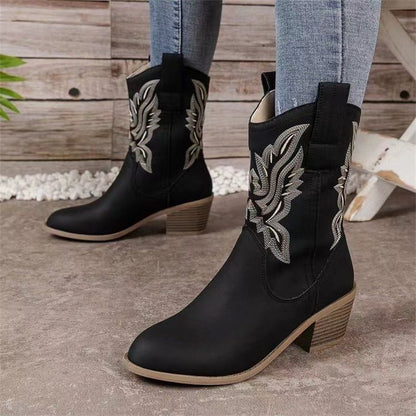 👢Women’s Comfortable Vintage Chunky-heel Support Boots