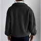 Women's Lapel Button-Down Warm Fuzzy Cropped Coat