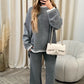 🔥50 % OFF🔥Solid Color Casual Knitted Two-piece Set