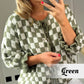 🍁Autumn New Arrivals 50% Off🍁Women's Trendy Checkered Tie Front Knit Cardigan