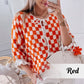 🍁Autumn New Arrivals 50% Off🍁Women's Trendy Checkered Tie Front Knit Cardigan