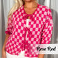 🍁Autumn New Arrivals 50% Off🍁Women's Trendy Checkered Tie Front Knit Cardigan
