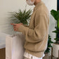 Men's Casual Solid Color Loose Fit Half-Zip Sweater