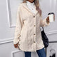 🍁HOT SALE🍁Women's Warm Diamond Pattern Hooded Jacket