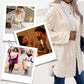 🍁HOT SALE🍁Women's Warm Diamond Pattern Hooded Jacket