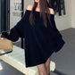 🍁2024 New Arrivals🍁Women's Off-Shoulder Relaxed Long Sleeve Sweater