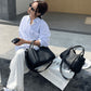 👜Women's PU Leather Tote Bag with Matching Purse
