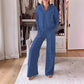 Women's casual fashion set (top + trousers)