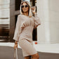 🍁HOT SALE🍁 Women's Versatile Sexy Waisted Dress