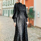 🍁2024 Autumn New Arrivals🍁 Stand Collar Tie-Waist Maxi Dress