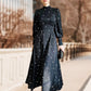 🍁2024 Autumn New Arrivals🍁 Stand Collar Tie-Waist Maxi Dress