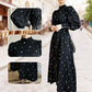 🍁2024 Autumn New Arrivals🍁 Stand Collar Tie-Waist Maxi Dress