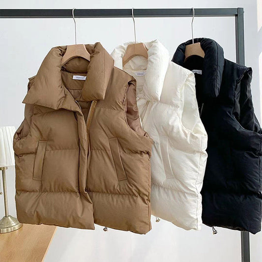 🔥Hot Sale🔥Women's Quilted Puffer Vest with Pockets