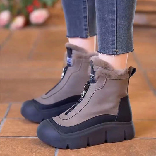 🔥New Arrivals🔥 Women's Waterproof Warm Zipper Snow Boots