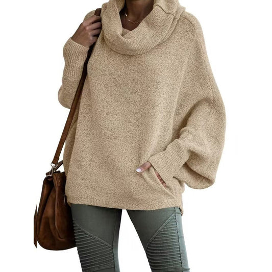 🔥Hot 🔥Women's Batwing Cowl Neck Sweater with Pocket