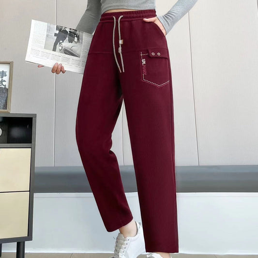 💥HOT SALE 50% 🔥Women's Casual Straight-Leg Drawstring Pants with Pockets