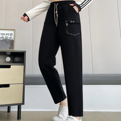 💥HOT SALE 50% 🔥Women's Casual Straight-Leg Drawstring Pants with Pockets